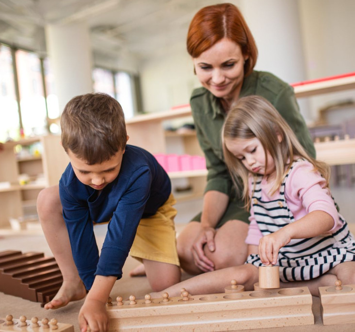 montessori školku Újezd nad Lesy